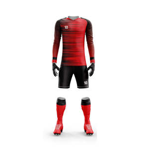 Conjunto de Camiseta y Pantalones Cortos de Portero de Talla Grande con Sublimación Personalizada, Uniformes de Fútbol, Servicio OEM - Product Image 3