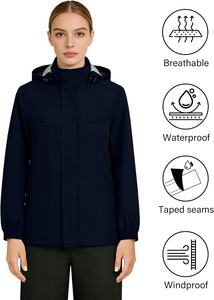 Vêtements de randonnée de luxe pour l'extérieur, respirants, coupe-vent, imperméables, fabriqués en usine - Product Image 3