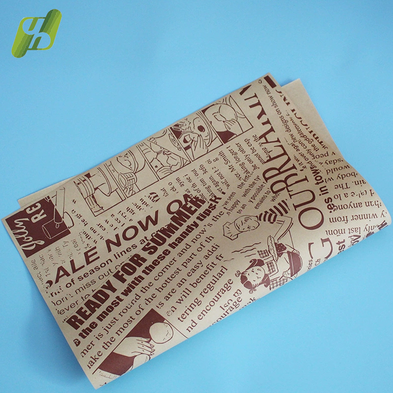 Multi Purpose Food Service Paper for Sandwich Wrap Basket Liner and Fried Snack Packaging