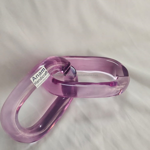 Cadena acrílica moderna personalizada, acentos de pared hechos a mano, resina ornamental moderna, colgante para decoración del hogar, listo para Festival Diwali - Product Image 1