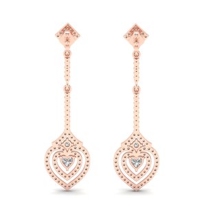 Boucles d'oreilles REYES en diamant de laboratoire taille cœur 1,3 carat, design de luxe, pour femme, en argent sterling 925, bijoux pour mariage et soirées - Product Image 4