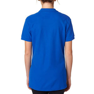 เสื้อยืดแขนสั้นผู้หญิงผ้าฝ้ายถัก 100% พิมพ์ลายปักโลโก้ด้านหน้า แห้งเร็ว เป็นมิตรกับสิ่งแวดล้อม สไตล์วินเทจ ขายส่ง - Product Image 3