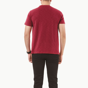 Camisetas de algodón 100% de estilo lujoso y corte regular para hombre, ecológicas, lisas, teñidas, ligeras, para gimnasio y entrenamiento. - Product Image 4