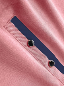 Men's Cotton Polo Shirt Short Sleeve Embroidered Logo Breathable Casual Knitted Solid Color Front Design - Product Image 4