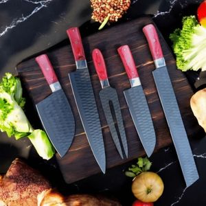 Ensemble de couteaux de cuisine personnalisés avec des lames de précision affûtées, design de manche durable pour la cuisine des restaurants, la cuisine à domicile, les légumes - Product Image 6