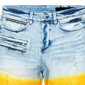Short en jean décontracté pour homme, style streetwear, en coton délavé, coupe décontractée, vêtements de mode, vente en gros - Product Image 1