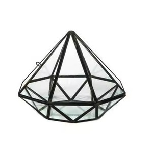 Terrarium en métal haut de gamme avec support en verre pour plantes, boîte de présentation décorative pour jardin intérieur, décoration d'intérieur - Product Image 1