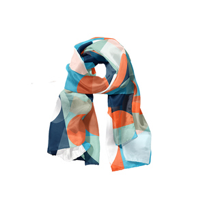 Écharpe en Soie Premium Imprimée Mûrier Douce pour la Tête et le Cou pour Femme Vente en Gros 2026 - Product Image 1