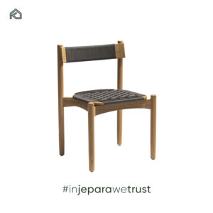 ชุดเก้าอี้รับประทานอาหารไม้สักธรรมชาติคุณภาพสูง 4 ตัว พร้อมโต๊ะรับประทานอาหารแบบพกพาเป็นมิตรกับสิ่งแวดล้อม ดีไซน์ยุโรปสมัยใหม่ - Product Image 2