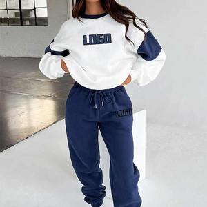 Conjunto Deportivo Casual de Dos Piezas para Mujer, Sudadera de Manga Larga y Pantalones Deportivos, Ropa Deportiva con Logotipo Personalizado al por Mayor - Product Image 1