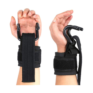 Custom LOGO <b>Weight</b> Lifting Hooks With Strap Deadlifts Pull Ups Anti-Rip Soft Non-Slip Neoprene Strap Hand Grips Palm <b>Training</b> - Product Image 5