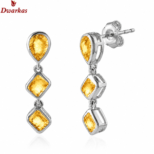 Hot popular elegant <b>earrings</b> 925 sterling <b>silver</b> labradorite gemstone <b>drop</b> <b>earring</b> exporter manufacturer - Product Image 3