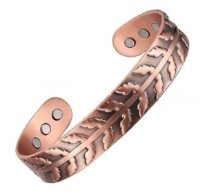 Bracelet minimaliste en cuivre massif gravé avec inscription pour père, bijou en métal tendance au design exquis - Product Image 2
