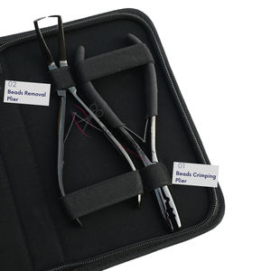 Kit de Herramientas para Extensiones de Cabello con Alicates para Remover Microperlas, Alicates para Crimpar Perlas de 2 Orificios, Tijeras para Cortar Hilo y Agujas Curvas - Product Image 3