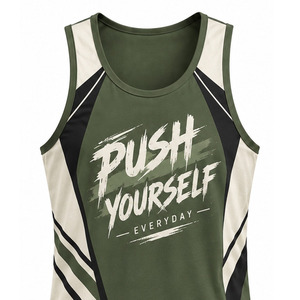 <b>mens</b> stringer <b>singlet</b> gym tank top sleeveless bodybuilding athletic sportswear activewear manufacturer performance training wear - Product Image 3