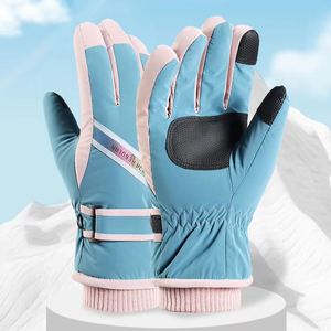 ถุงมือสกีฤดูหนาวแบบมืออาชีพ ถุงมือสโนว์บอร์ดกันน้ำและกันความหนาว สำหรับกีฬากลางแจ้งและกิจกรรมบนหิมะ ถุงมือฤดูหนาว - Product Image 1