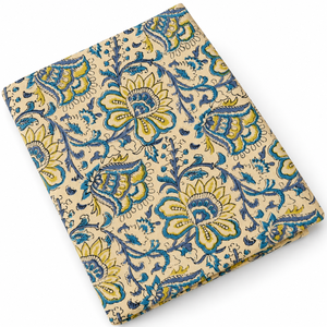 Custom Design Organic Eco-Friendly Lightweight <b>Purple</b> Flower Block Printed Cotton Voile <b>Fabric</b> Breathable Soft Accessories Girls - Product Image 2