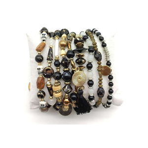 Pulsera de Cuentas Multicapa de Diseño, Hecha a Mano, Moderna, Unisex, Accesorio de Moda de Alta Calidad para Fiestas, Bodas, Regalos y Eventos - Product Image 1