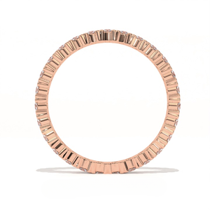 Anillo de Eternidad Aarinya Aurelia, Chapado en Oro Rosa de 14K, Diamante Cultivado en Laboratorio, Anillo de Compromiso de Lujo para Mujer, Regalo para Bodas y Fiestas - Product Image 4