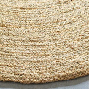 พรมปูพื้นทำมือจากปอกระเจาธรรมชาติ เป็นมิตรกับสิ่งแวดล้อม พรมถักลายทันสมัย พรมปูพื้นลายเรขาคณิต พรมตกแต่งบ้านสไตล์โบโฮ ทนทาน ใช้สำหรับละหมาดหรือออกกำลังกาย - Product Image 4