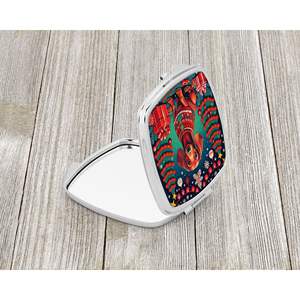 Teckel compact miroir de maquillage décoratif de Noël Portable pliant cadeau de conception de poche pour les femmes et les filles - Product Image 2