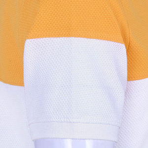 เสื้อโปโลแขนสั้นผู้ชาย คอปก ทรงลำลอง สีเหลือง ขาว ดำ - Product Image 5