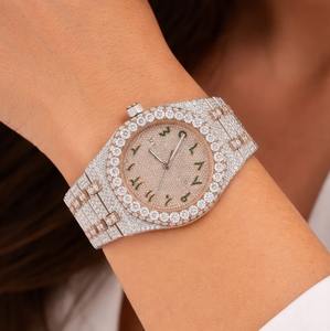 Reloj Clásico con Diamantes Moissanite, Totalmente Cubierto de Piedras, Estilo Hip Hop, Movimiento Automático VVS, Reloj de Lujo de Acero Inoxidable 2026 - Product Image 2