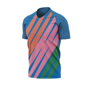 T-shirt d'entraînement professionnel à manches courtes pour homme, 100 % polyester, tricoté, respirant, personnalisable par sublimation, pour équipe - Product Image 4