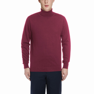 Pull à col roulé pour homme, pull uni à col roulé, pull en laine à manches longues, pull à col roulé coupe classique pour l'hiver - Product Image 1