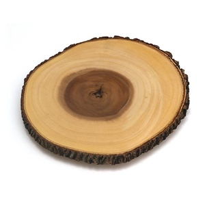 Saladier en écorce de bois bon marché, plateau de service en bûche d'écorce de bois, articles de vaisselle en bois saladier et planche à découper en bois d'écorce - Product Image 2