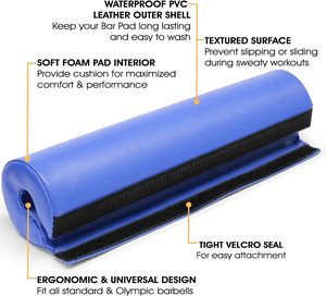 Custom Barbell Pads Premium High Density <b>Foam</b> Shoulder Support Factory Manufacturer Private Label Supply for Global Brands - Product Image 2