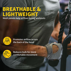 Non <b>Slip</b> Grip Workout Gloves for Men & Women, Weight Lifting Gloves with Wrist Support, Pull Ups, Cycling, Fitness, Home Workout - Product Image 6