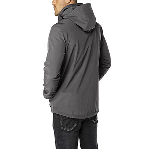 Veste polaire à capuche tendance pour homme, sur mesure, manteau softshell de haute qualité, motif décoratif, tissu tricoté léger pour l'hiver - Product Image 3