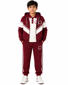 Conjunto deportivo para niños, chándal con capucha para niños, ropa deportiva infantil, conjunto coordinado para niños, chándal escolar, conjunto con sudadera con cremallera para niños, pantalones deportivos para niños - Product Image 5