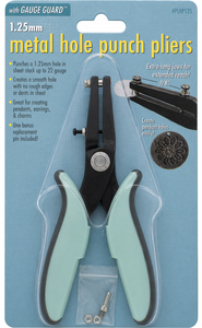 Alicates Perforadores de Acero Inoxidable de Precisión de 1.25 mm con Pin Adicional para Láminas de Metal Blando, Manualidades, Joyería, Herramienta de Bricolaje - Product Image 5