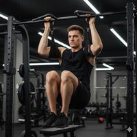 Sangles de suspension Rexfit Sport Premium pour abdominaux, avec coutures renforcées et rembourrage en mousse souple, pour les exercices d'abdominaux, de levée des jambes et de renforcement du tronc.