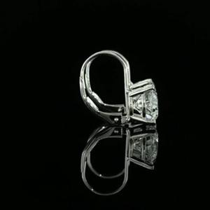 Pendientes de Aro de Oro de 14K con Diamante Cultivado en Laboratorio de 4CT, Certificado IGI, Diamante Redondo Brillante, Joyería Fina, Regalo para Mujer, Estilo Minimalista para Fiesta - Product Image 4