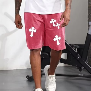 Pantalones Cortos Deportivos de Cintura Media para Hombre, Estilo Urbano, de Malla Transpirable, 100% Algodón, con Bolsillo Elástico, Venta al por Mayor - Product Image 2