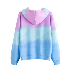 เสื้อฮู้ดผู้หญิงไล่เฉดสี แขนยาว สวมใส่สบาย ผลิตจากโพลีเอสเตอร์ 100% ระบายอากาศได้ดี เหมาะสำหรับใส่ในฤดูใบไม้ผลิ - Product Image 2