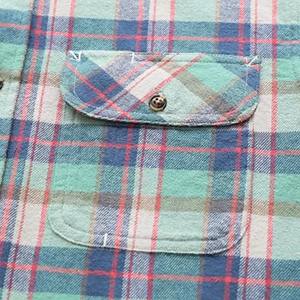 Camisa de Franela a Cuadros de Manga Larga para Hombre, Corte Regular, Estilo Casual, Diseño con Patrón Tejido - Product Image 4
