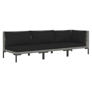 Ensemble de salon de jardin gris foncé - Product Image 2