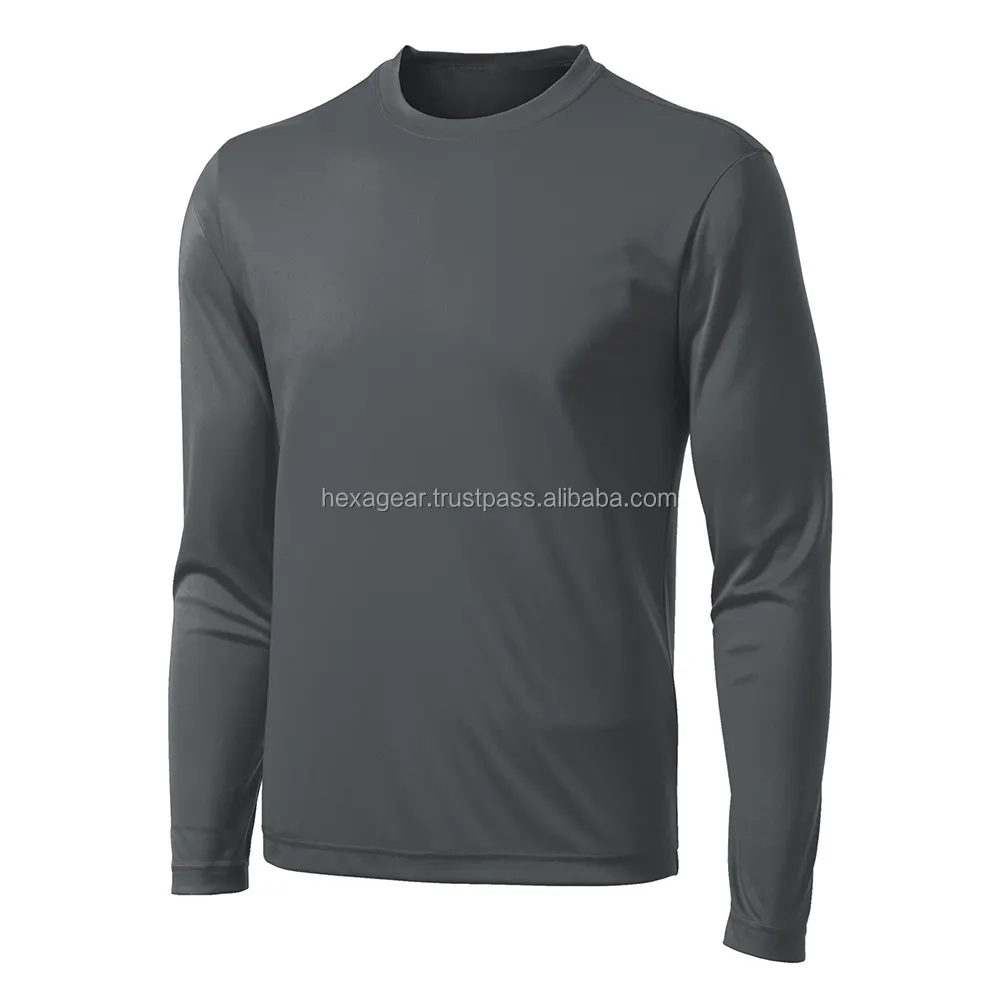 Hexa Pro Gear Sportswear dos homens Wicking Mock Turtleneck Cor Preta Personalizado Ajustável Equipado Camisetas