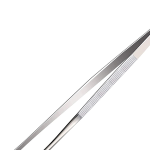 20.5cm Stainless Steel Kitchen Tweezers Straight Offset Tongs with Non-Slip Grip Nonstick PTFE Coated Tips <b>Utensils</b> - Product Image 6