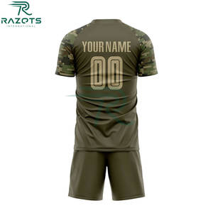 ชุดฟุตบอลผู้ชายลายโลโก้สุดเทรนด์ปี 2026 ชุดแข่งขันแขนสั้นผ้าโพลีเอสเตอร์ 100% ชุดฝึกซ้อมทีมฟุตบอลครบชุด - Product Image 3