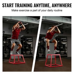Box per Salto Pliometrico con Superficie in EVA da 12 Pollici, Telaio in Acciaio e Superficie Antiscivolo per Esercizi Fitness - Product Image 2