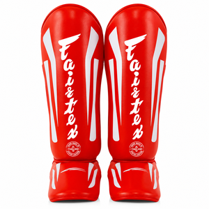 Protections de tibia en cuir professionnelles Wolon pour la boxe avec protection renforcée - Product Image 1
