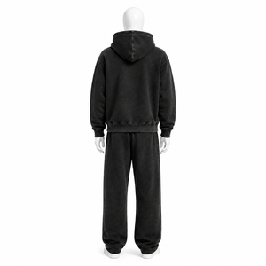 Conjunto Deportivo Unisex de 2 Piezas, Sudadera con Capucha y Pantalones Deportivos de Felpa, Ropa Deportiva Urbana, Diseño de Logotipo Personalizado OEM - Product Image 3