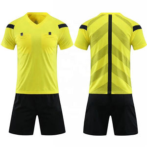 Wholesale Cheap Custom High Quality Breathable Sublimation Soccer Football Referee Uniforms Team Sportswear Set Shirts Shorts - Product Image 5