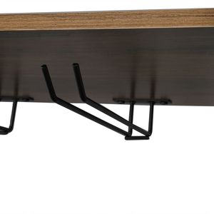 Carrello di Servizio Industriale in Stile Vintage per Casa e Cucina, in Legno e Metallo, con Set per Servire Bevande - Product Image 3