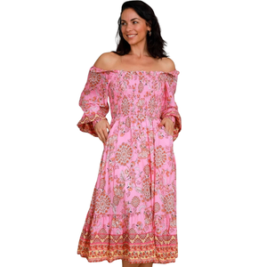 Vestido Maxi de Manga Abullonada para Mujer, Elegante para el Verano - Product Image 1